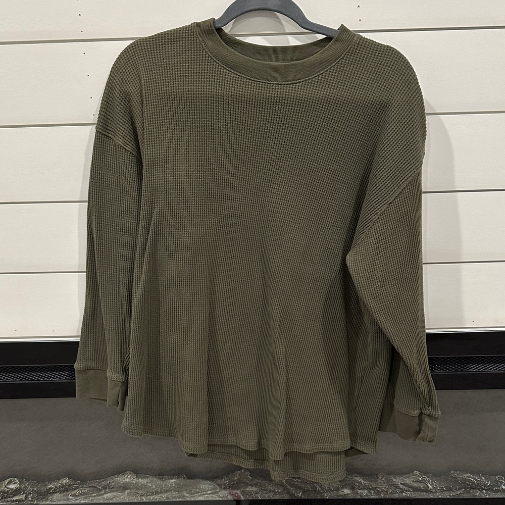 Abercrombie & Fitch Cozy Olive Sweater